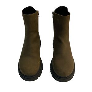 Zara Women’s Military Green Combat Boots